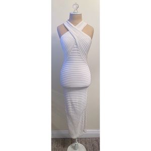 Guess by Marciano. White halter dress